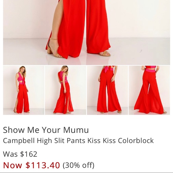 Show Me Your MuMu SMYMM high waisted colorblock pants - Picture 11 of 11